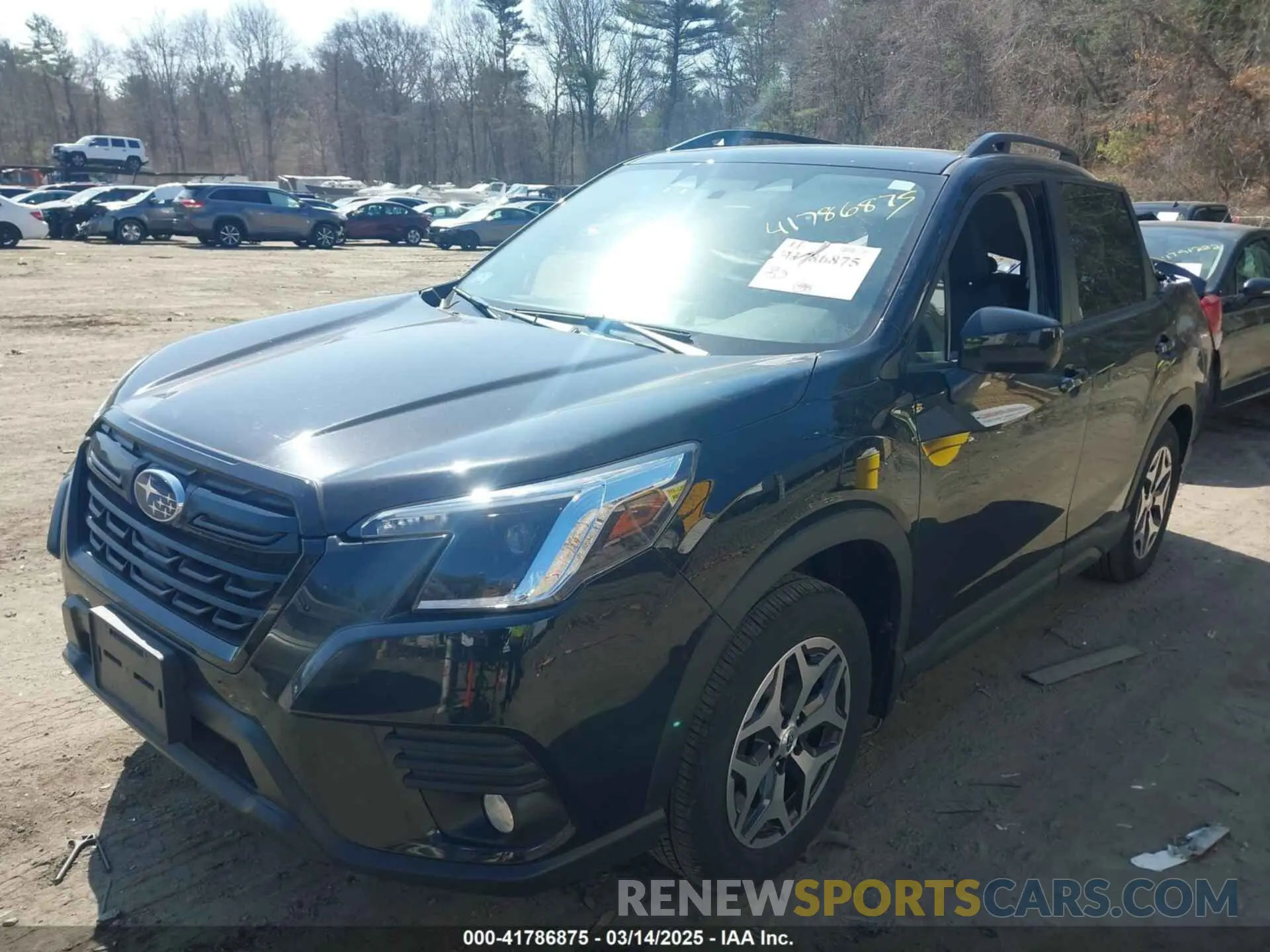 2 fotografías del automóvil dañado JF2SKAEC4PH408493 SUBARU FORESTER 2023