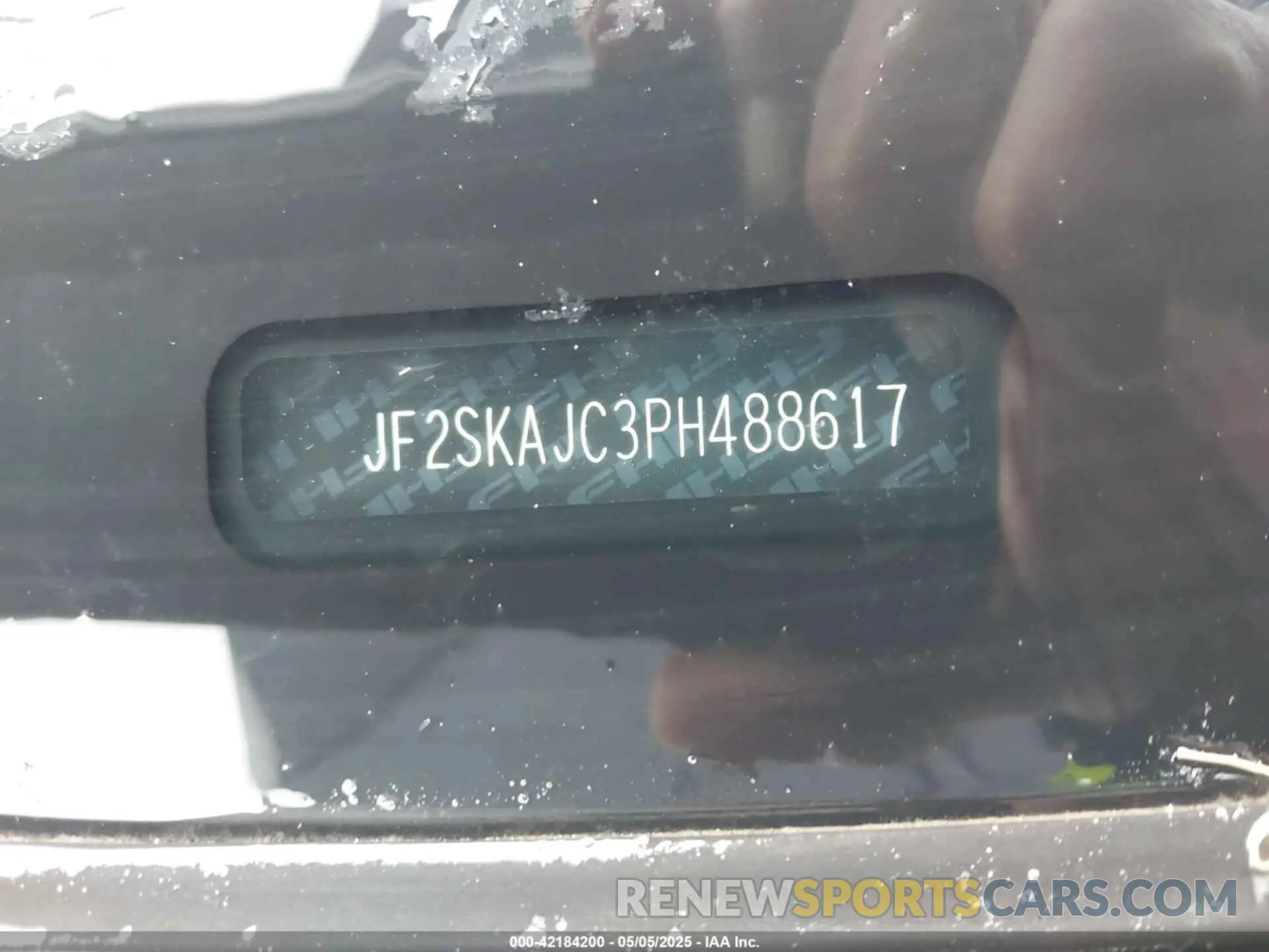 9 fotografías del automóvil dañado JF2SKAJC3PH488617 SUBARU FORESTER 2023