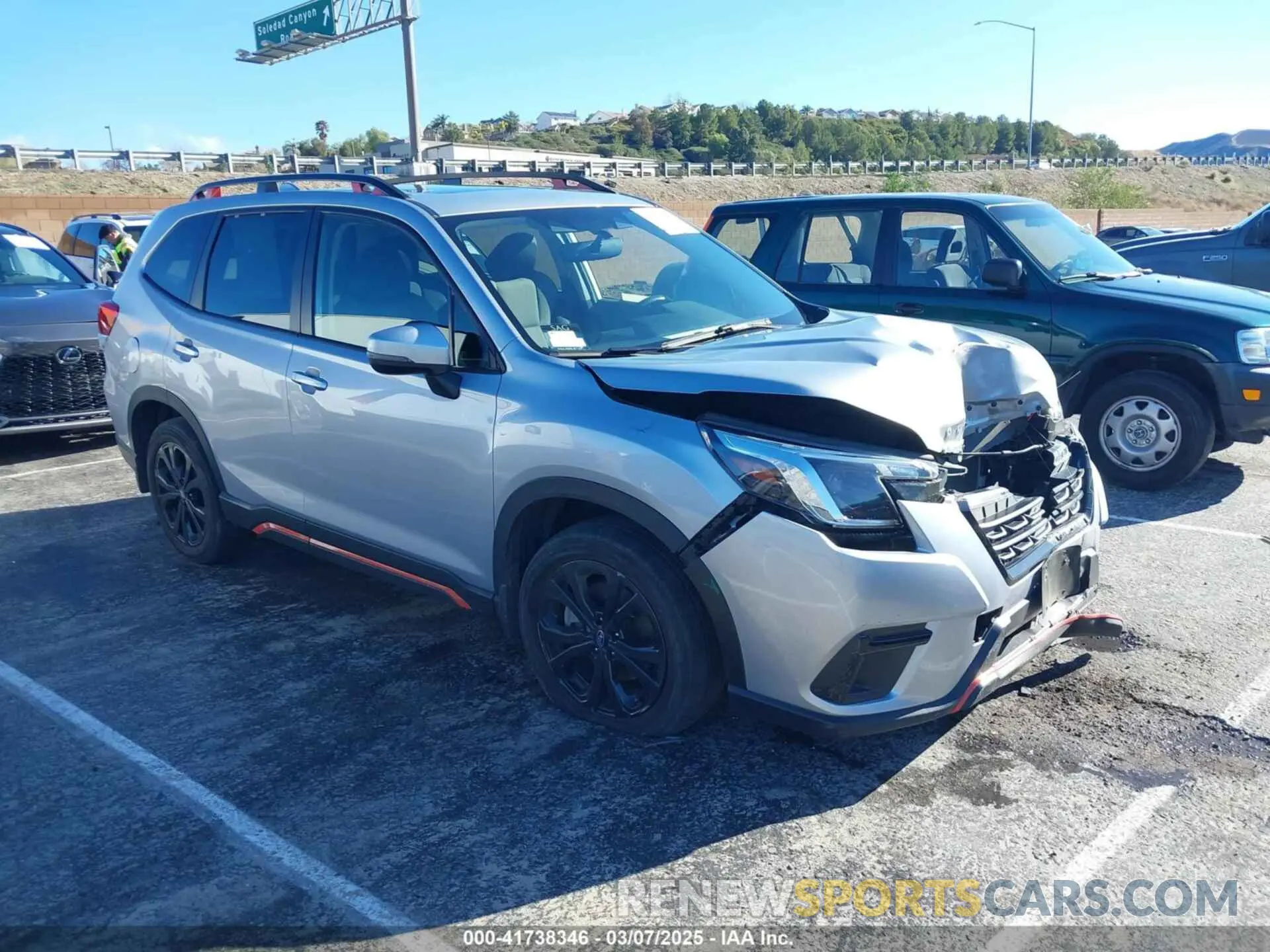 1 fotografías del automóvil dañado JF2SKAJC4PH418382 SUBARU FORESTER 2023