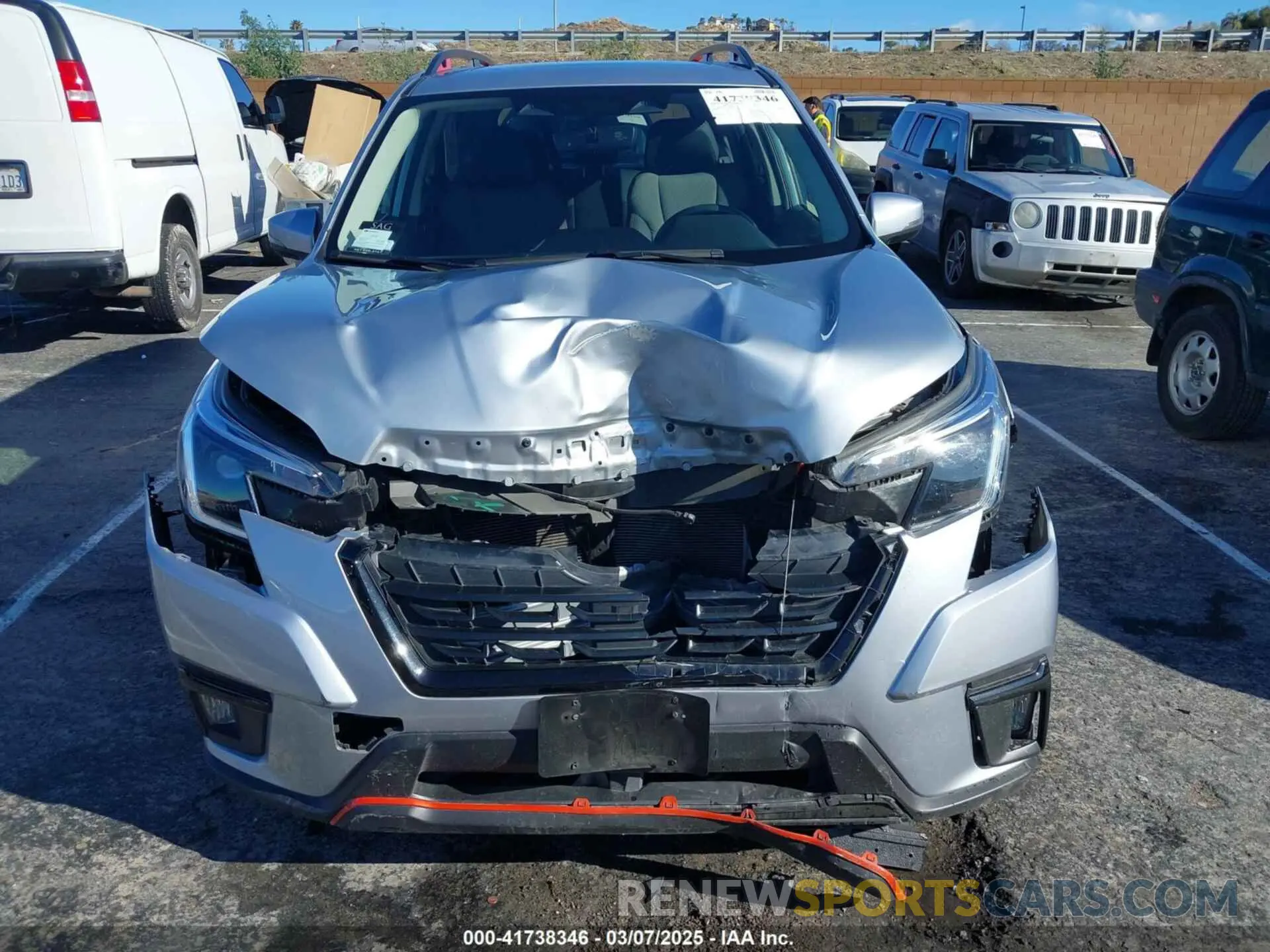 11 fotografías del automóvil dañado JF2SKAJC4PH418382 SUBARU FORESTER 2023