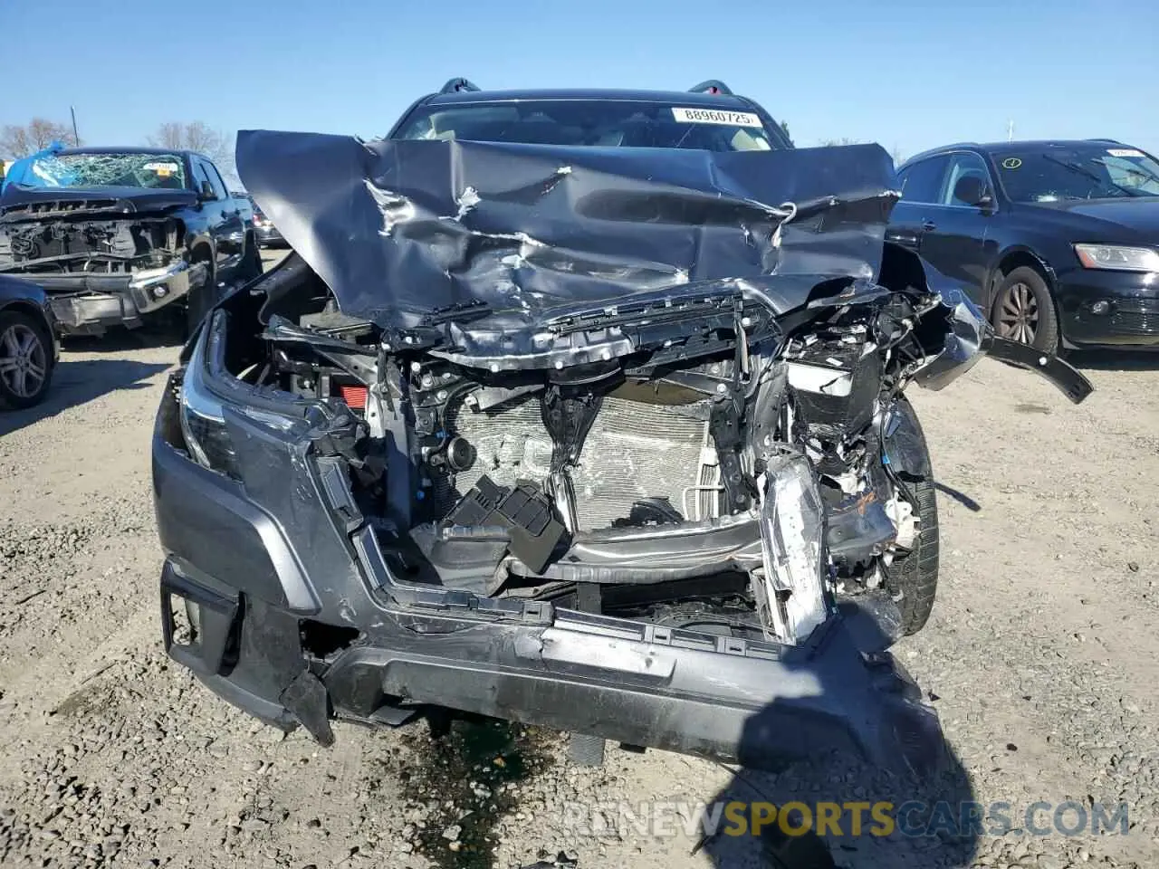 5 fotografías del automóvil dañado JF2SKAJC7PH466135 SUBARU FORESTER 2023