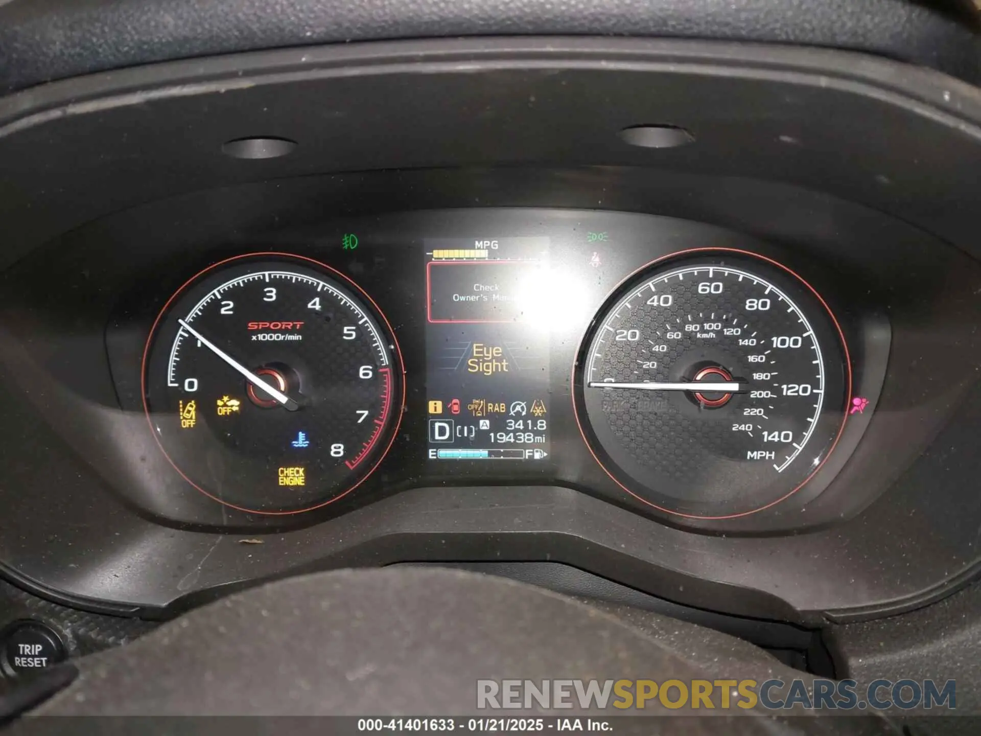 7 fotografías del automóvil dañado JF2SKAJC8PH498107 SUBARU FORESTER 2023