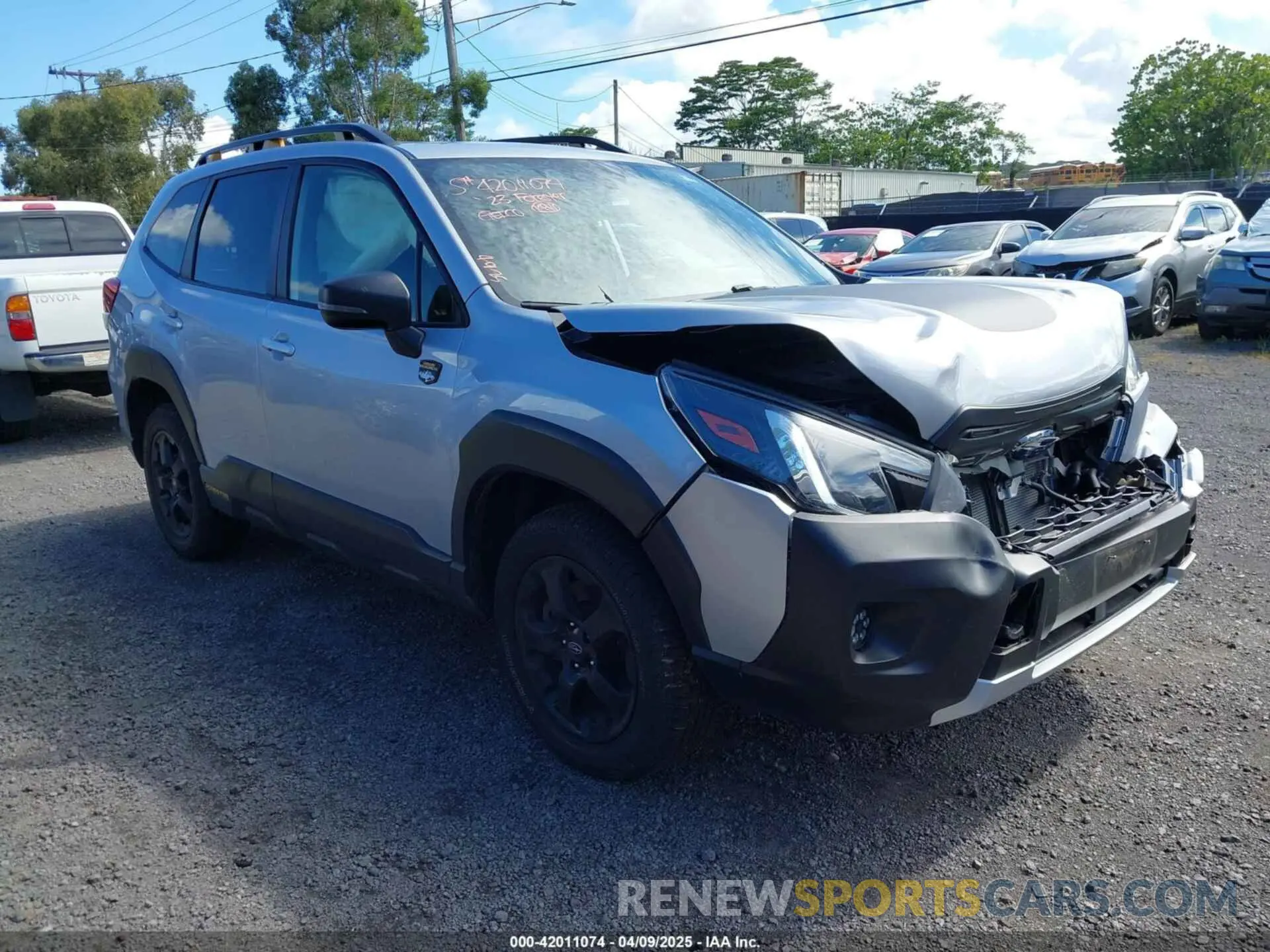 1 fotografías del automóvil dañado JF2SKALC0PH447018 SUBARU FORESTER 2023