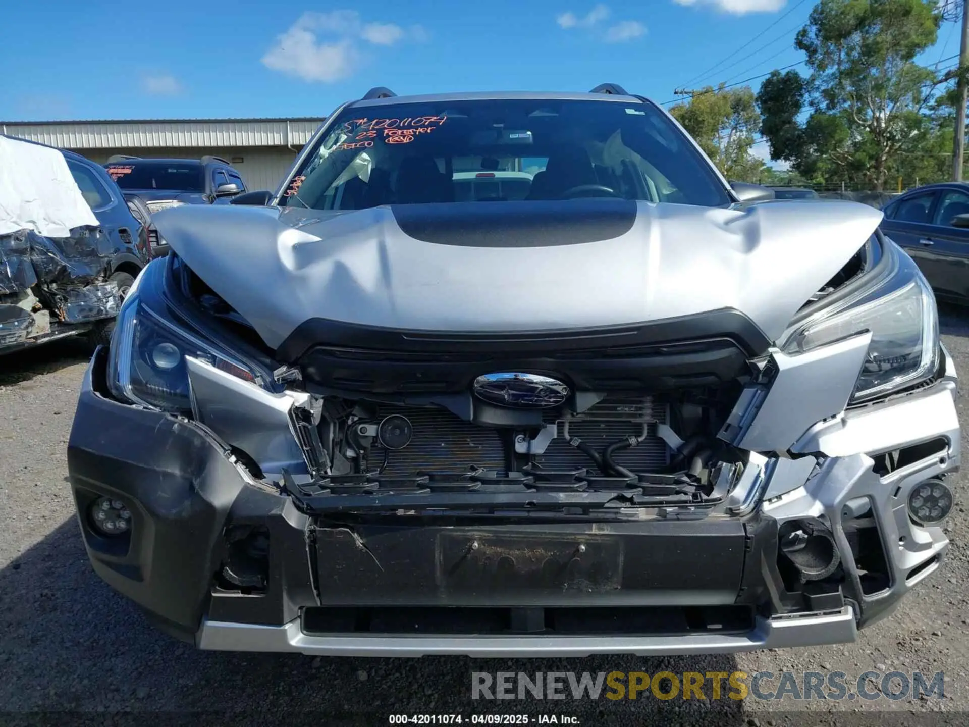 6 fotografías del automóvil dañado JF2SKALC0PH447018 SUBARU FORESTER 2023