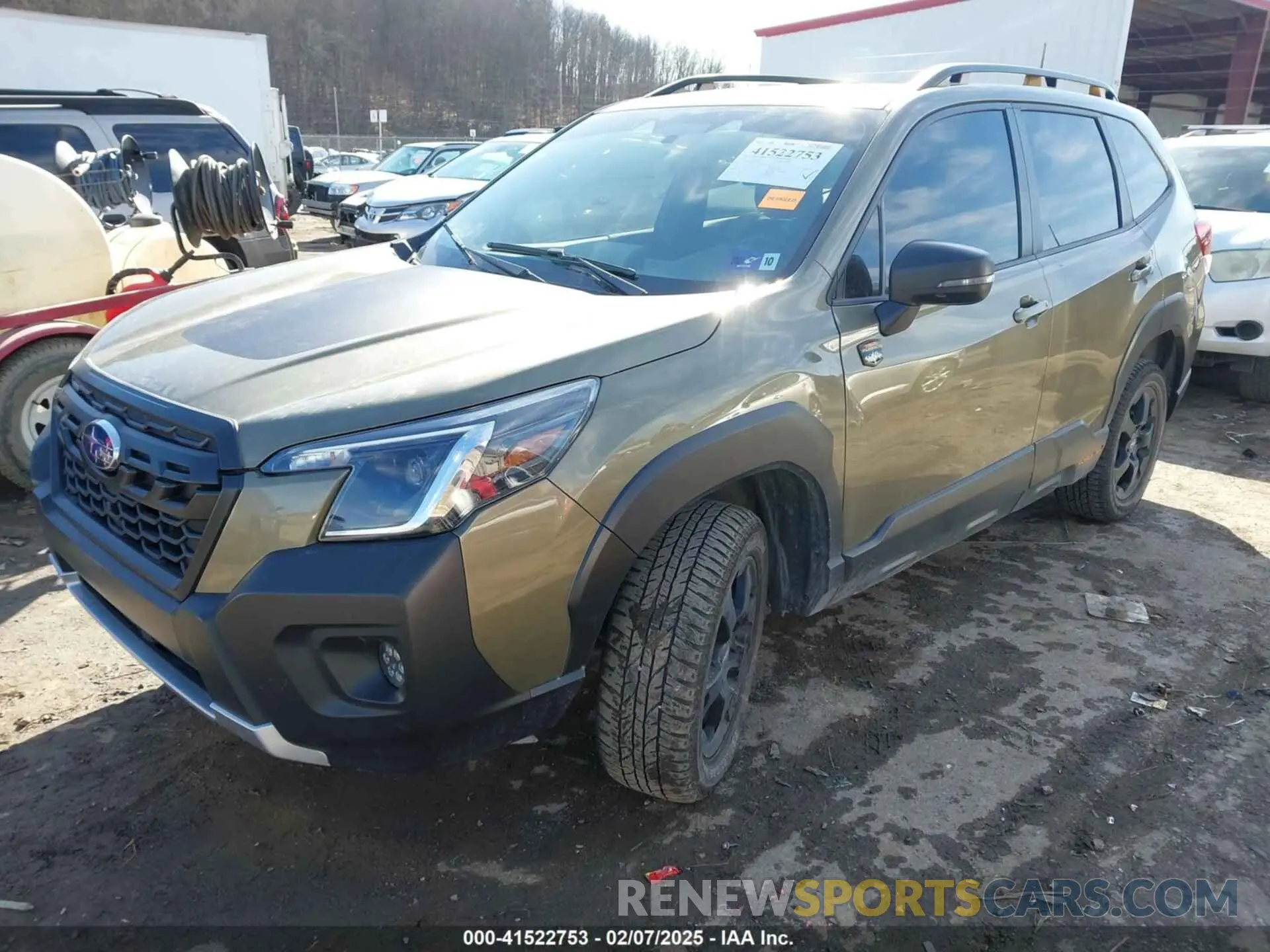 2 fotografías del automóvil dañado JF2SKALC7PH537427 SUBARU FORESTER 2023