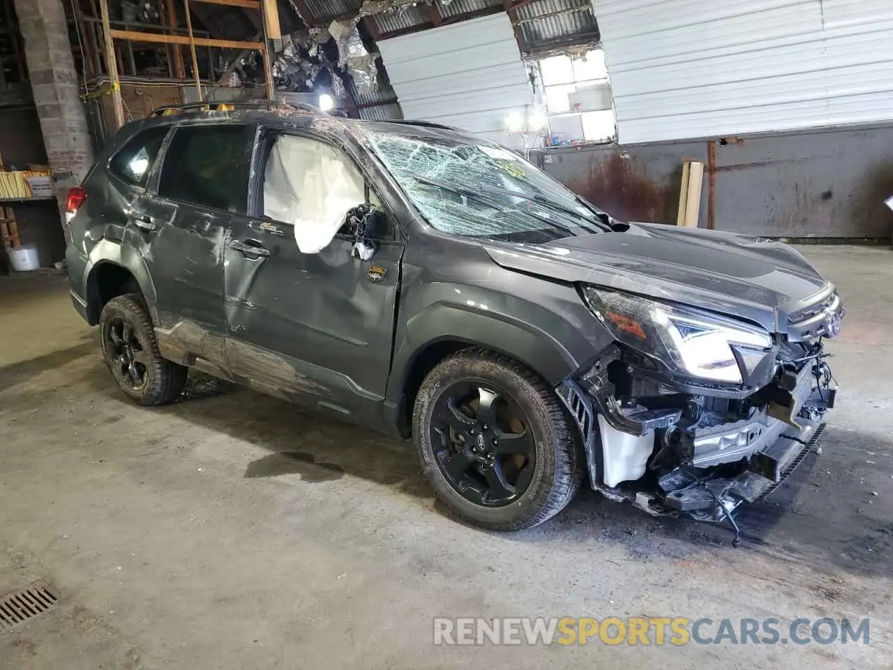 4 fotografías del automóvil dañado JF2SKALC9PH540183 SUBARU FORESTER 2023