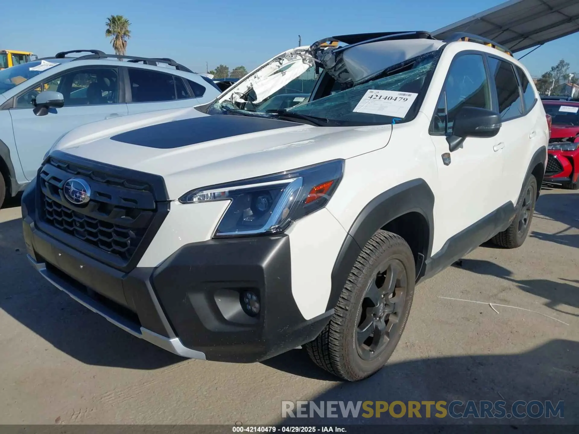 2 fotografías del automóvil dañado JF2SKAMC1PH503434 SUBARU FORESTER 2023