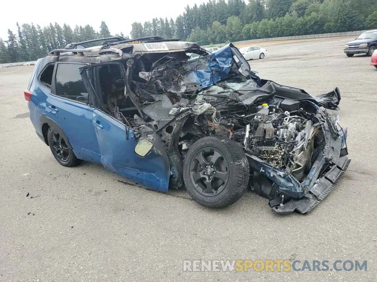 4 fotografías del automóvil dañado JF2SKAMC4PH479212 SUBARU FORESTER 2023