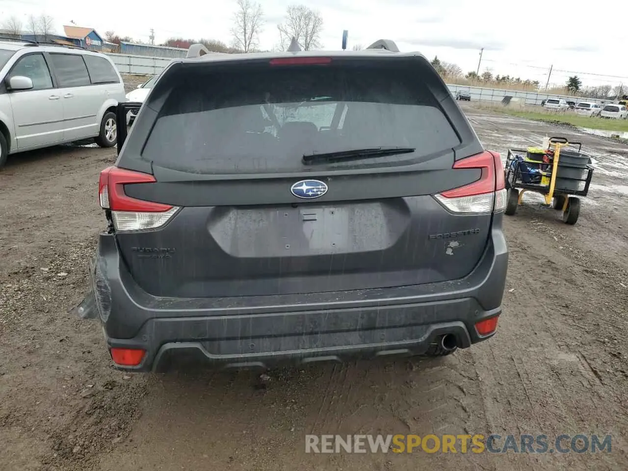 6 fotografías del automóvil dañado JF2SKAMC4PH496317 SUBARU FORESTER 2023