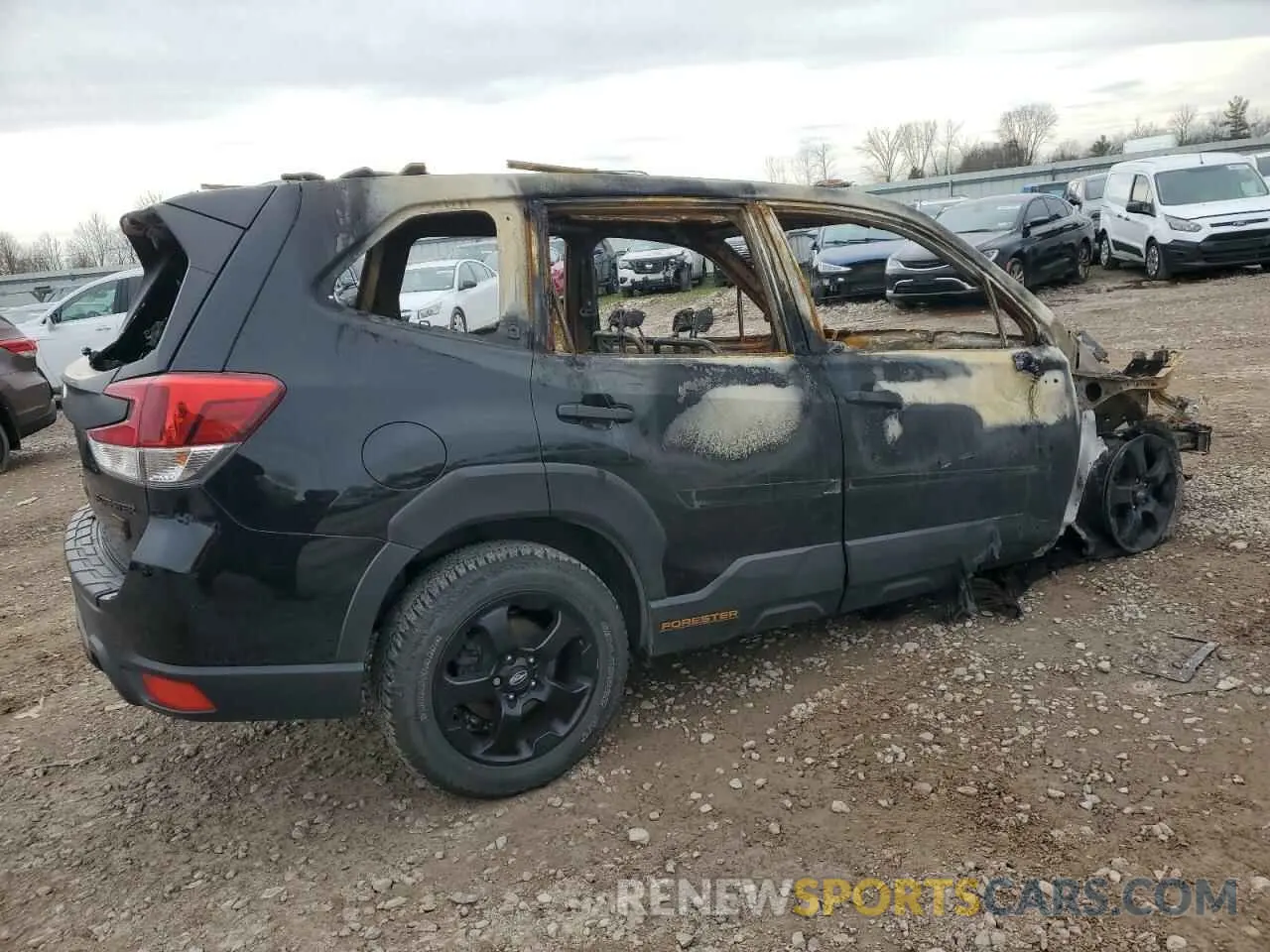 3 fotografías del automóvil dañado JF2SKAMC5PH444744 SUBARU FORESTER 2023