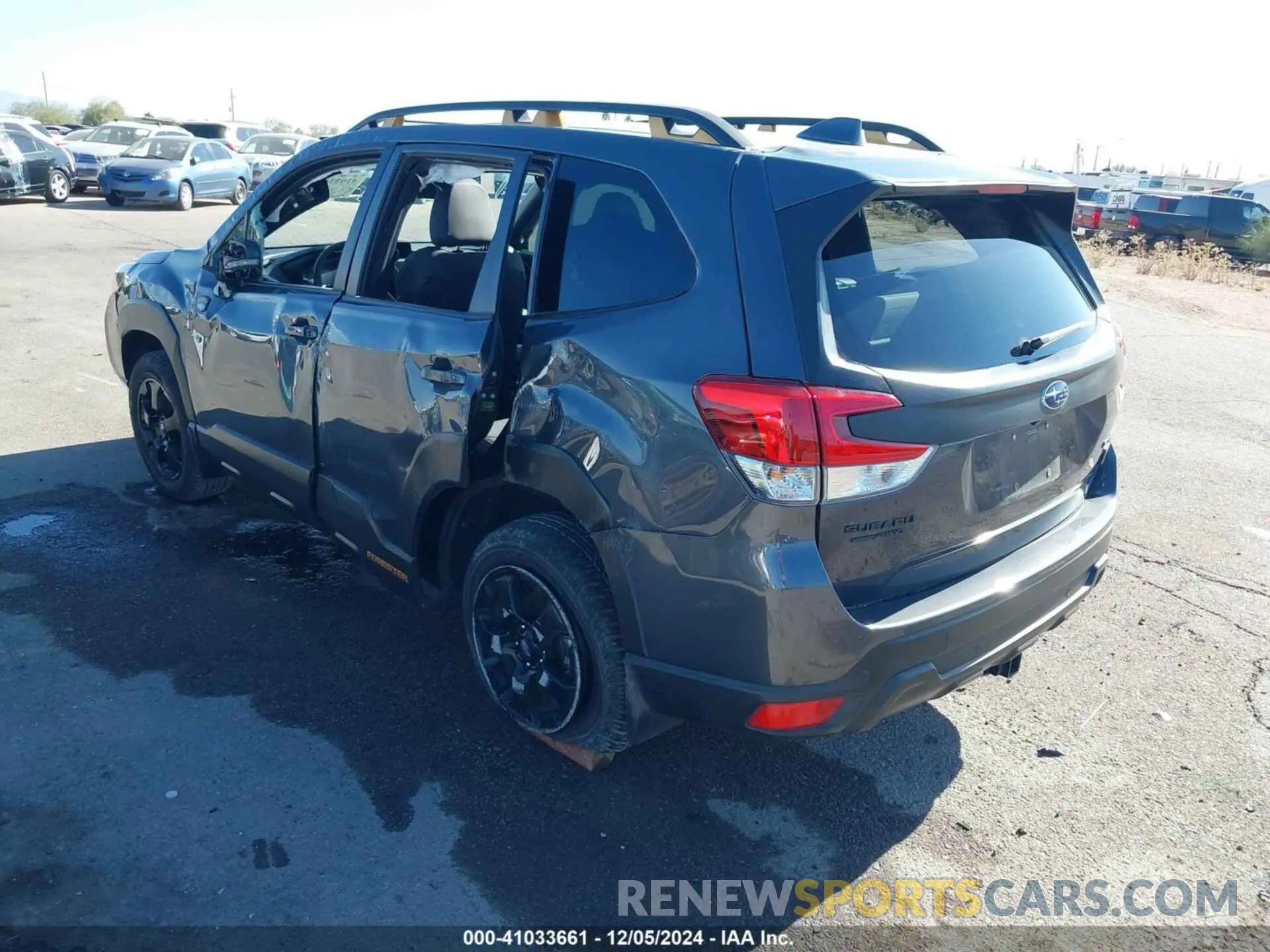 3 fotografías del automóvil dañado JF2SKAMC5PH502206 SUBARU FORESTER 2023