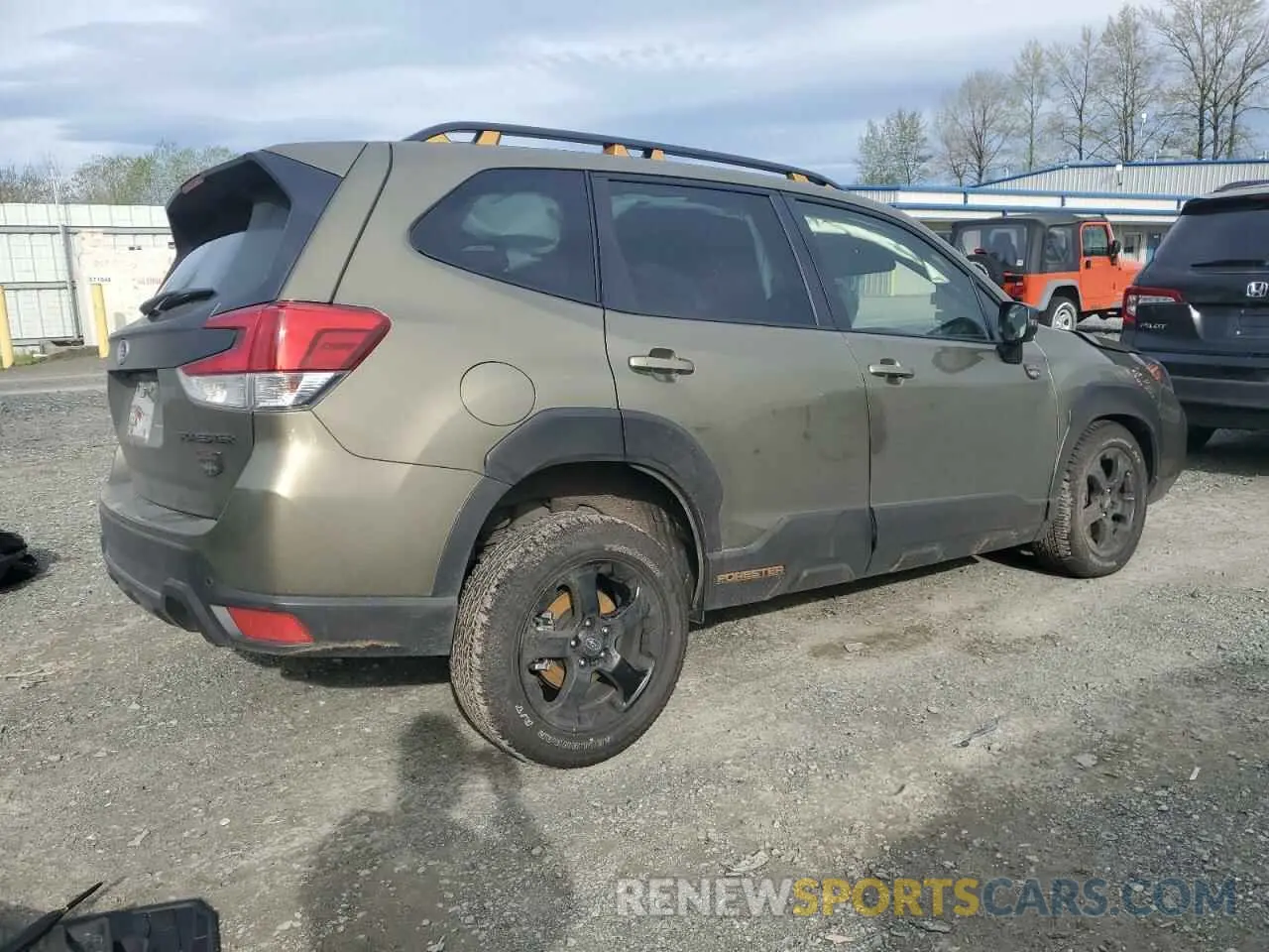 3 fotografías del automóvil dañado JF2SKAMC6PH438886 SUBARU FORESTER 2023