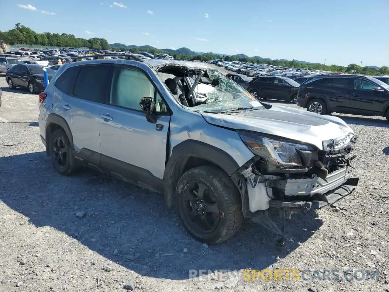 4 fotografías del automóvil dañado JF2SKAMC7PH539483 SUBARU FORESTER 2023