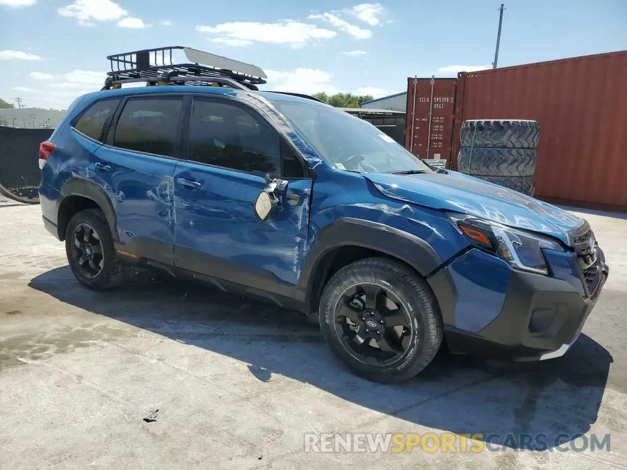 4 fotografías del automóvil dañado JF2SKAMCXPH480574 SUBARU FORESTER 2023