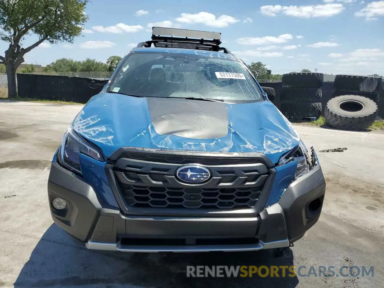 5 fotografías del automóvil dañado JF2SKAMCXPH480574 SUBARU FORESTER 2023