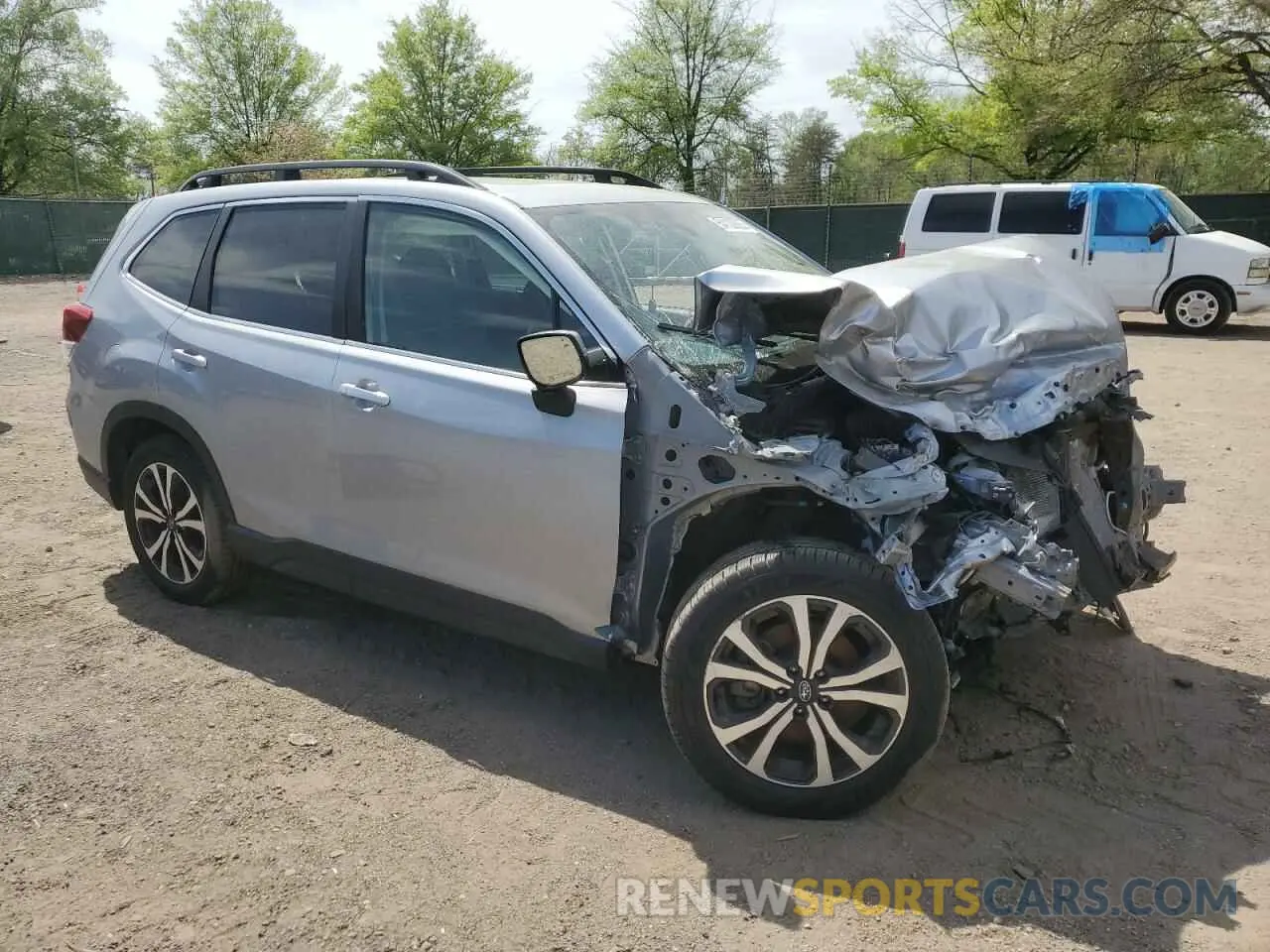 4 fotografías del automóvil dañado JF2SKANC9PH475199 SUBARU FORESTER 2023