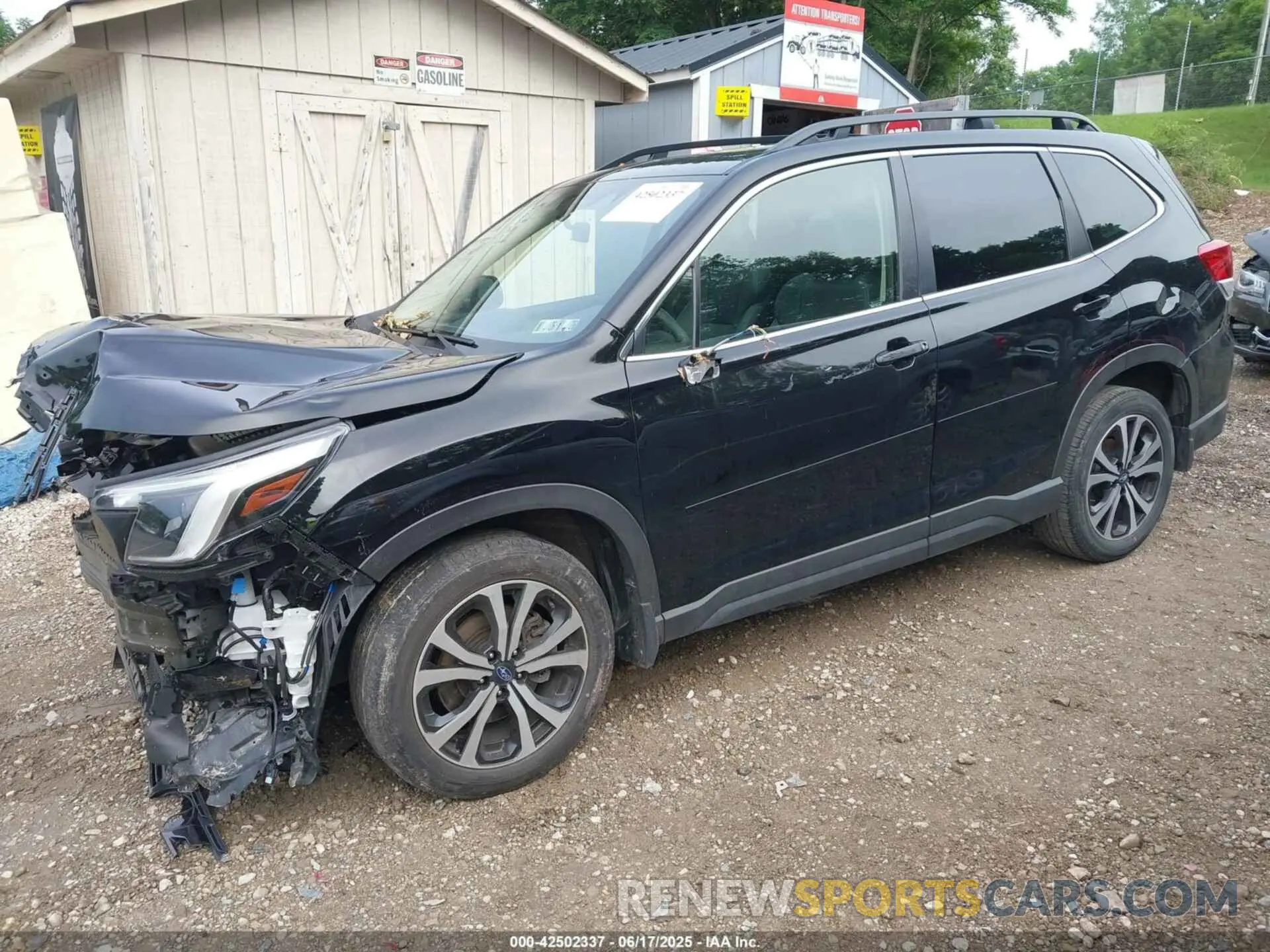 2 fotografías del automóvil dañado JF2SKAPC0PH517420 SUBARU FORESTER 2023