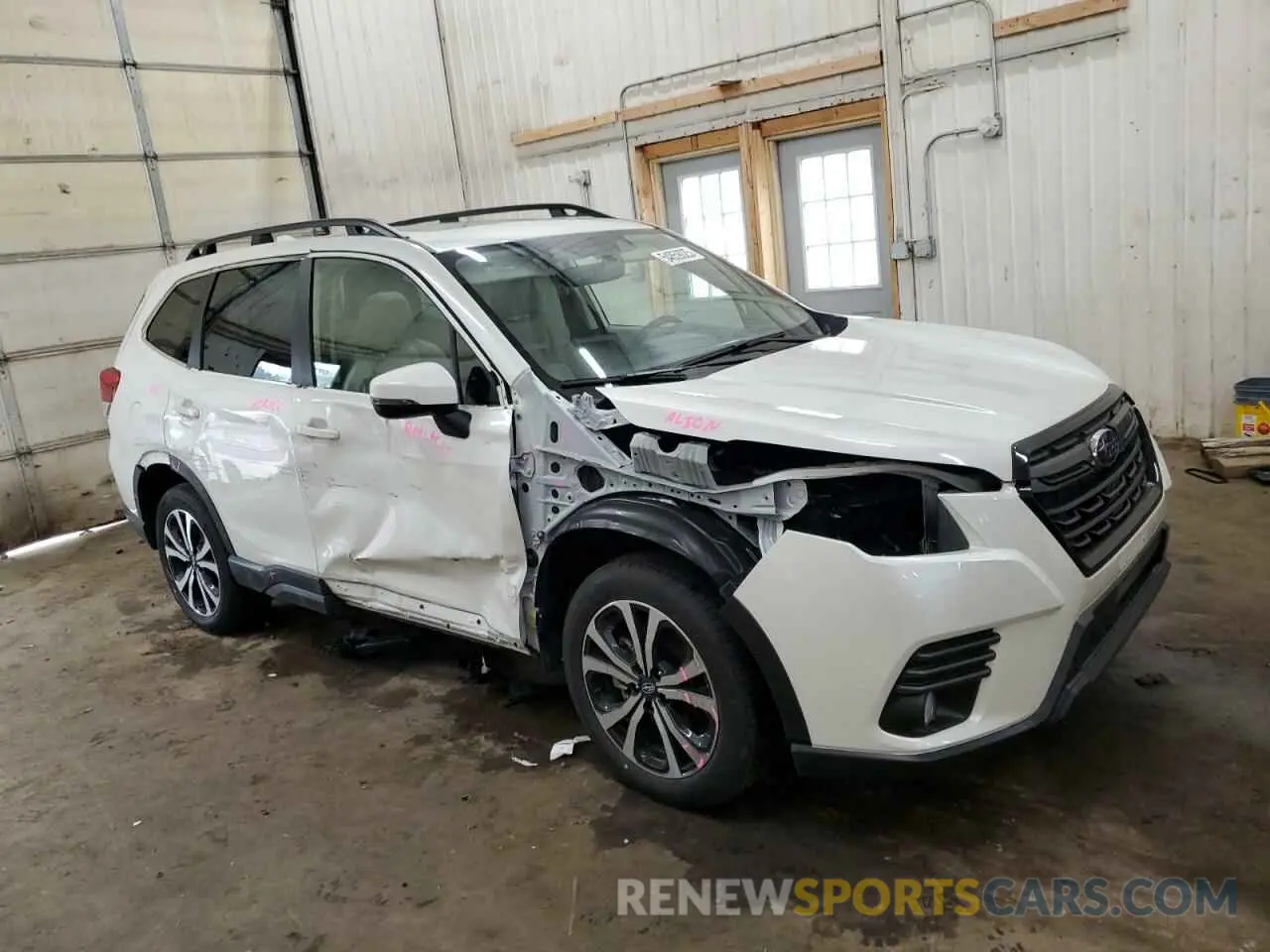 4 fotografías del automóvil dañado JF2SKAPC1PH484329 SUBARU FORESTER 2023