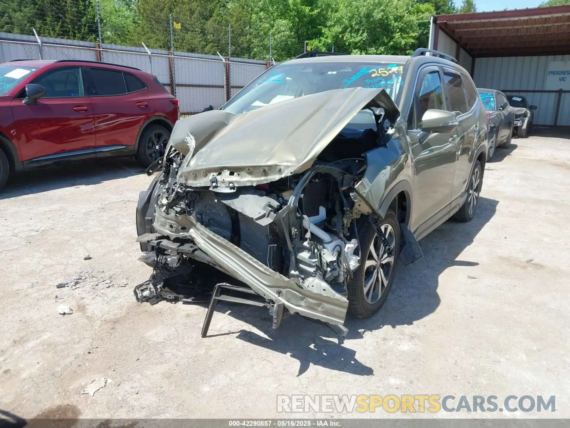 6 fotografías del automóvil dañado JF2SKAPC2PH502529 SUBARU FORESTER 2023