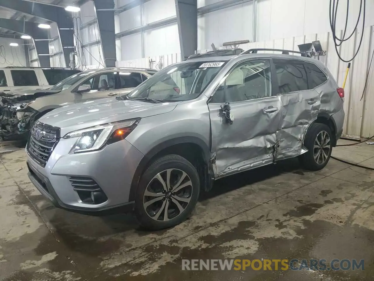 1 fotografías del automóvil dañado JF2SKAPC3PH404609 SUBARU FORESTER 2023