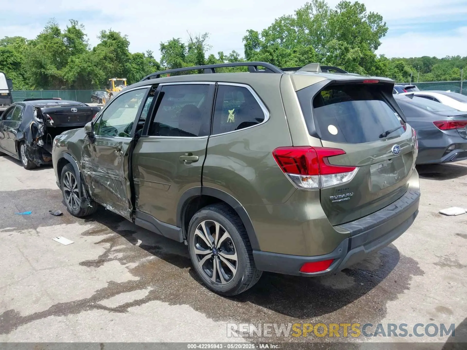 3 fotografías del automóvil dañado JF2SKAPC5PH546797 SUBARU FORESTER 2023