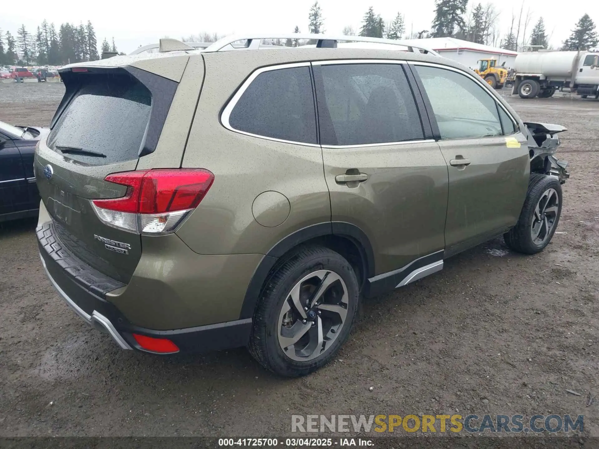 4 fotografías del automóvil dañado JF2SKARC1PH495490 SUBARU FORESTER 2023