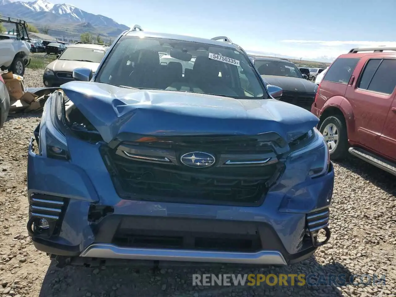 5 fotografías del automóvil dañado JF2SKARC3PH501676 SUBARU FORESTER 2023
