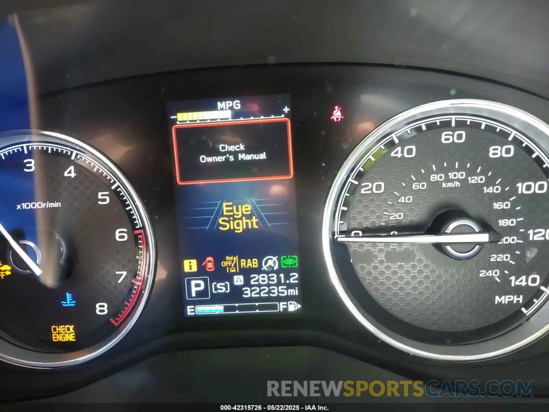 7 fotografías del automóvil dañado JF2SKARC3PH525847 SUBARU FORESTER 2023