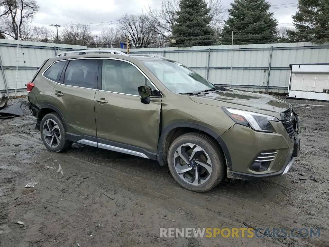4 fotografías del automóvil dañado JF2SKARC3PH536539 SUBARU FORESTER 2023