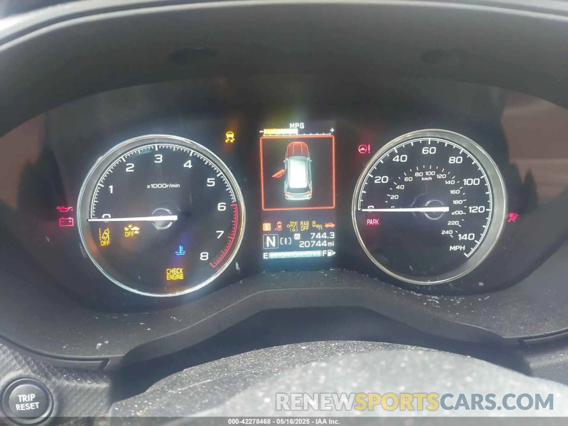 7 fotografías del automóvil dañado JF2SKARCXPH471656 SUBARU FORESTER 2023