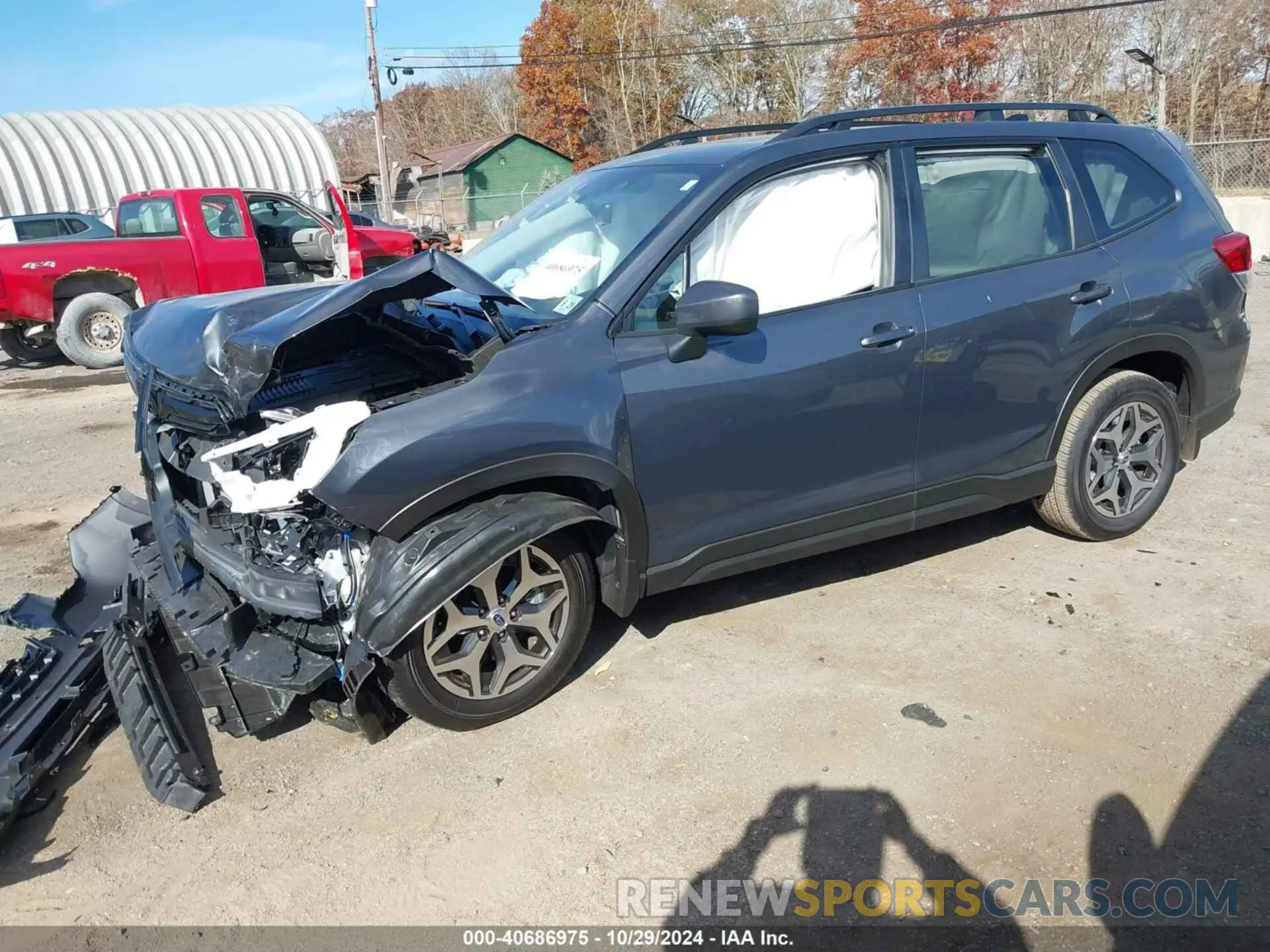 2 fotografías del automóvil dañado JF2SKACC5RH503523 SUBARU FORESTER 2024