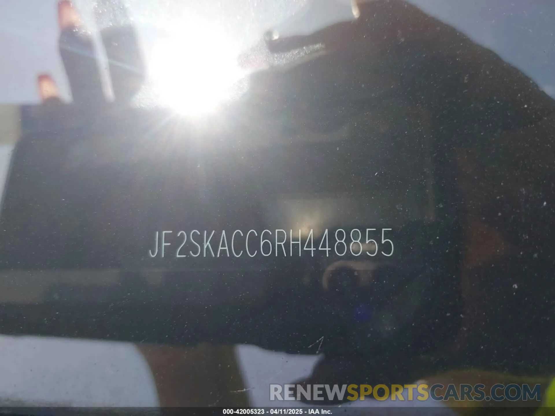 9 fotografías del automóvil dañado JF2SKACC6RH448855 SUBARU FORESTER 2024