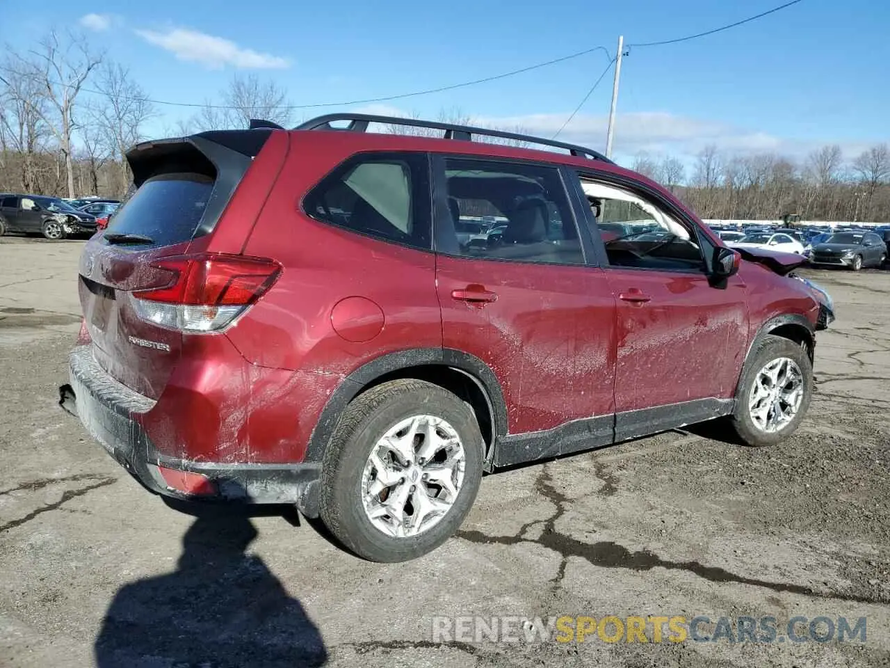 3 fotografías del automóvil dañado JF2SKACC8RH507498 SUBARU FORESTER 2024