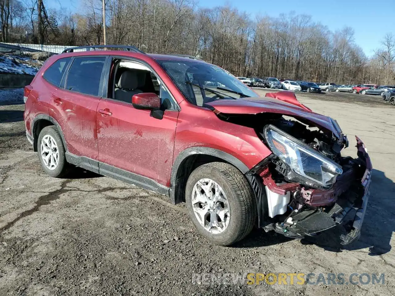 4 fotografías del automóvil dañado JF2SKACC8RH507498 SUBARU FORESTER 2024