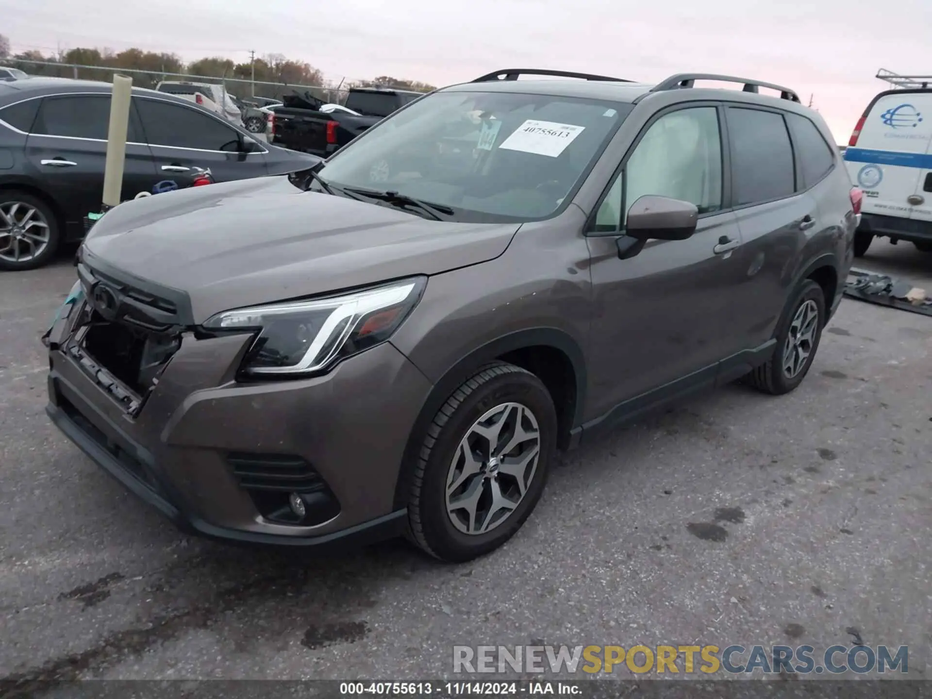 2 fotografías del automóvil dañado JF2SKADC2RH426530 SUBARU FORESTER 2024