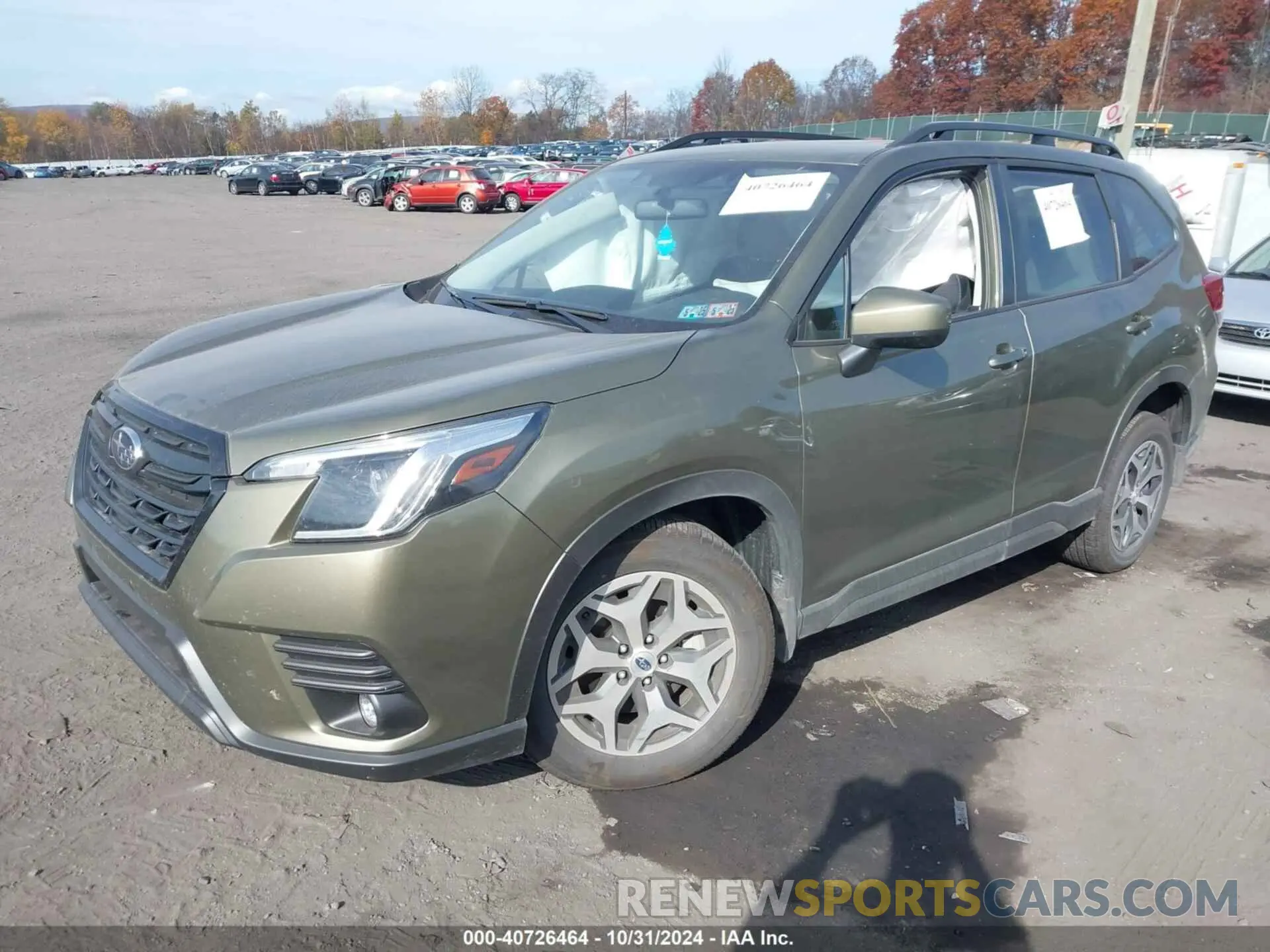 2 fotografías del automóvil dañado JF2SKADC4RH501101 SUBARU FORESTER 2024