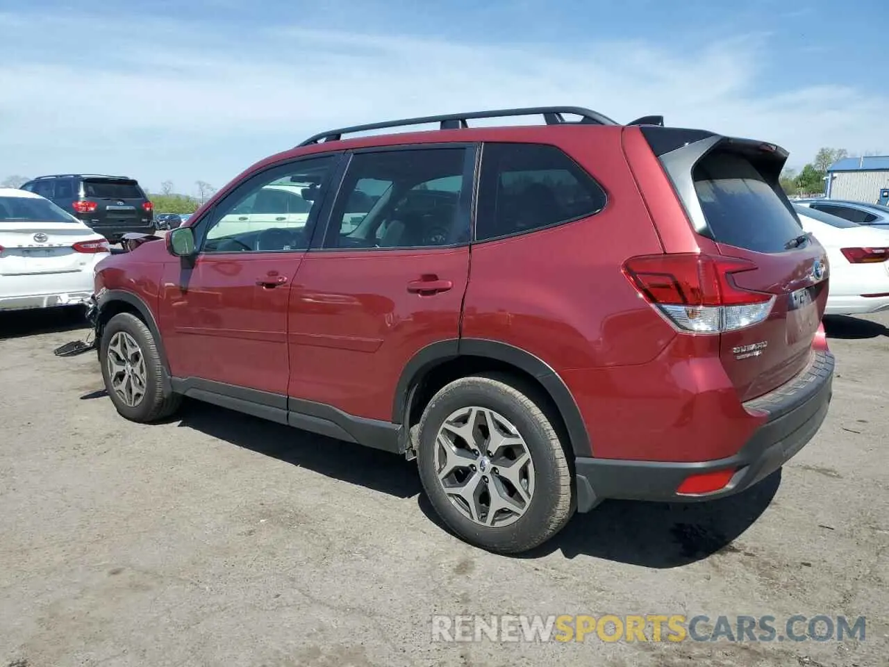 2 fotografías del automóvil dañado JF2SKADC7RH404099 SUBARU FORESTER 2024