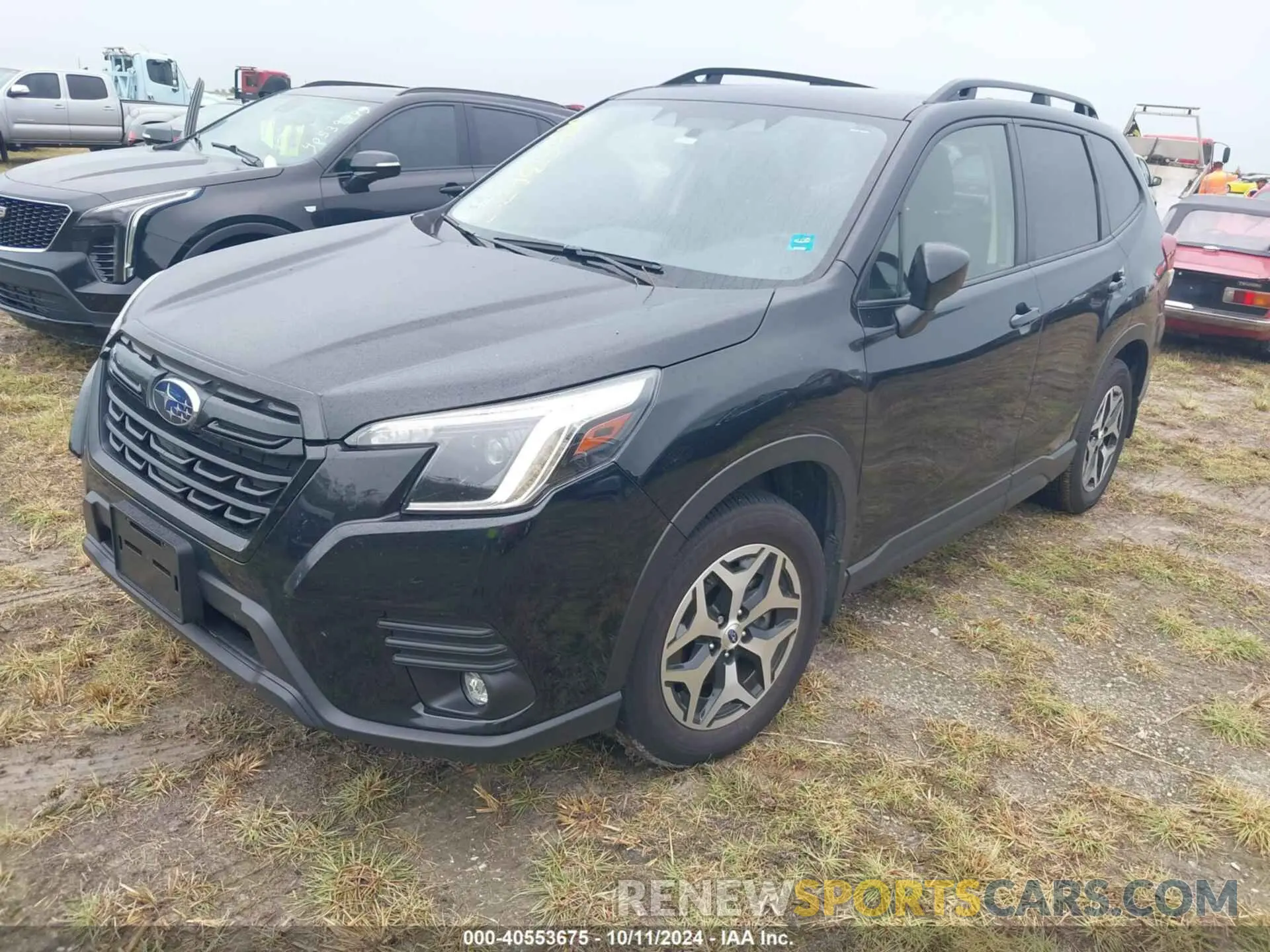 2 fotografías del automóvil dañado JF2SKADCXRH413105 SUBARU FORESTER 2024