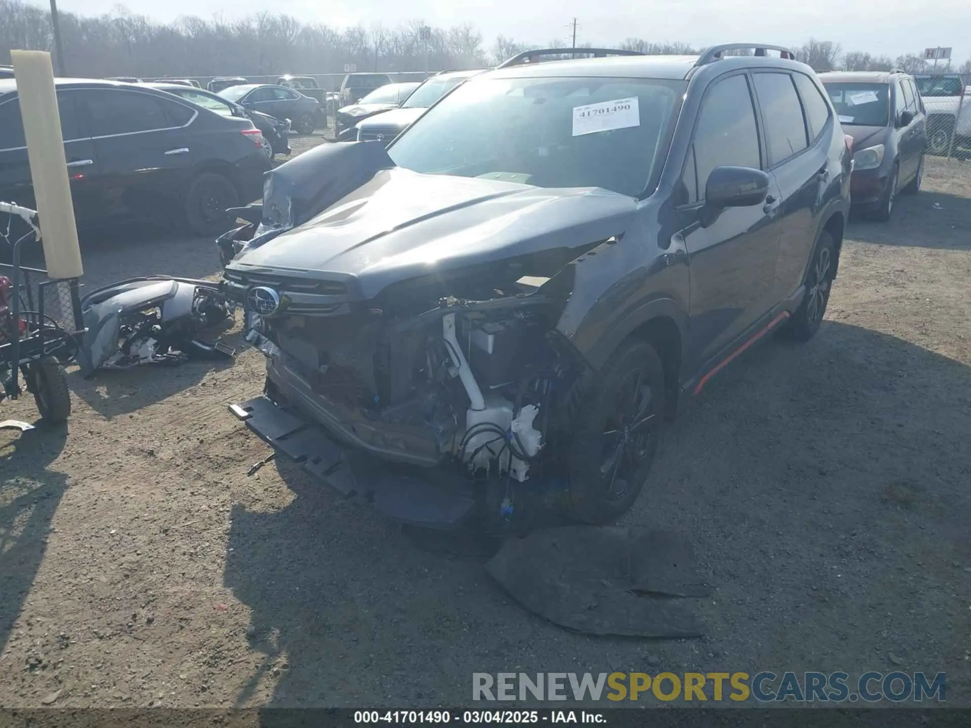 6 fotografías del automóvil dañado JF2SKAGC6RH401903 SUBARU FORESTER 2024