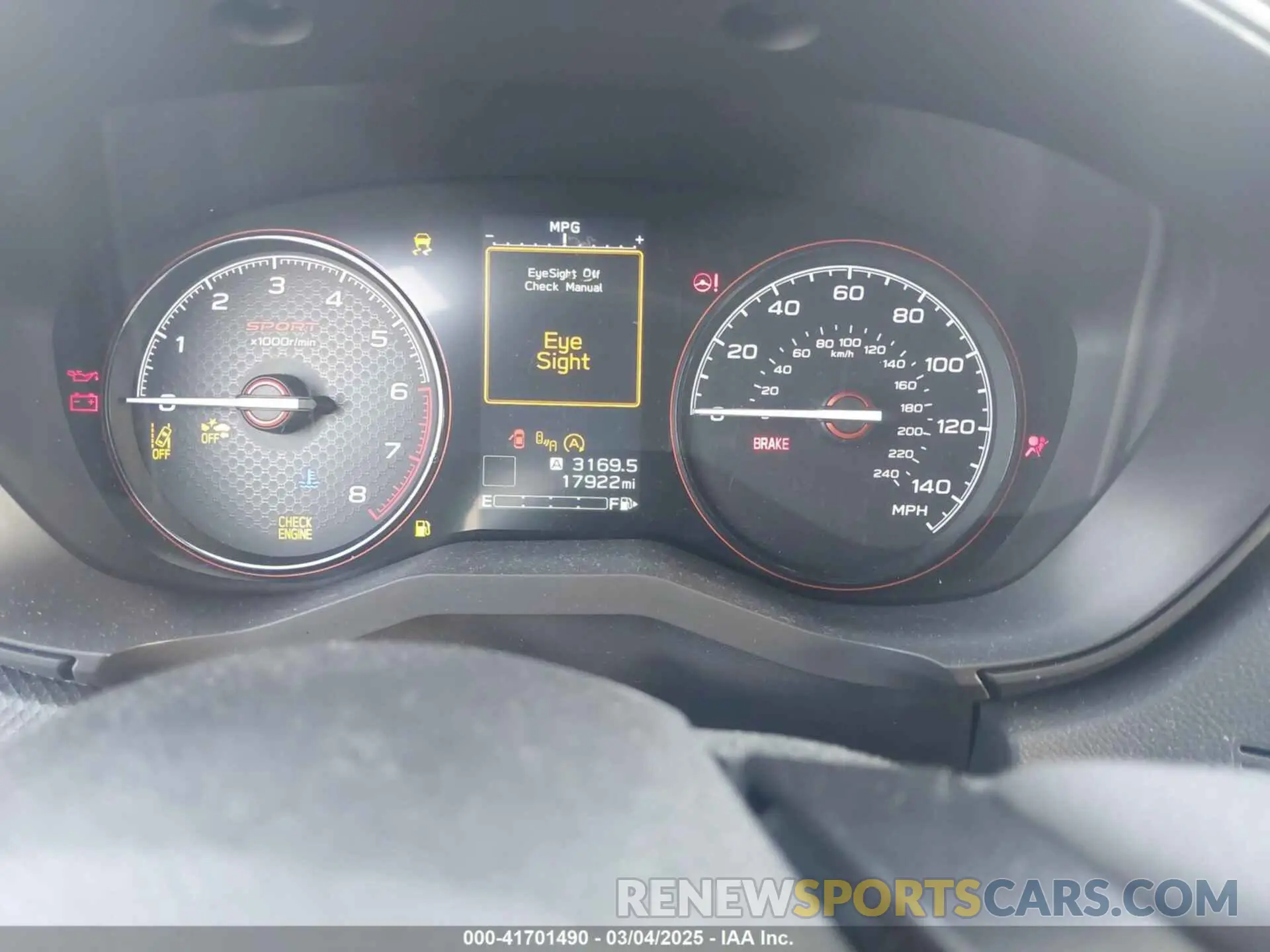 7 fotografías del automóvil dañado JF2SKAGC6RH401903 SUBARU FORESTER 2024