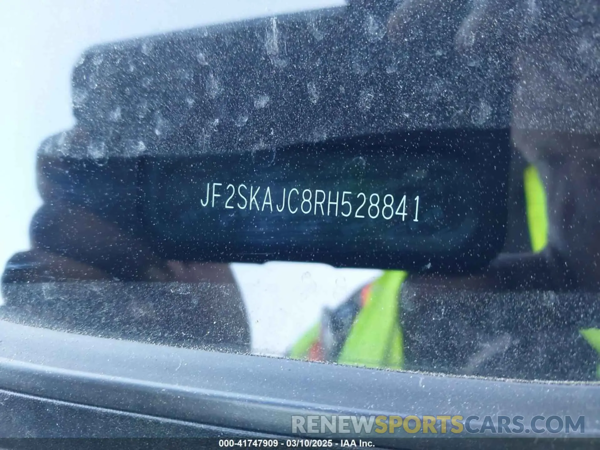 17 fotografías del automóvil dañado JF2SKAJC8RH528841 SUBARU FORESTER 2024