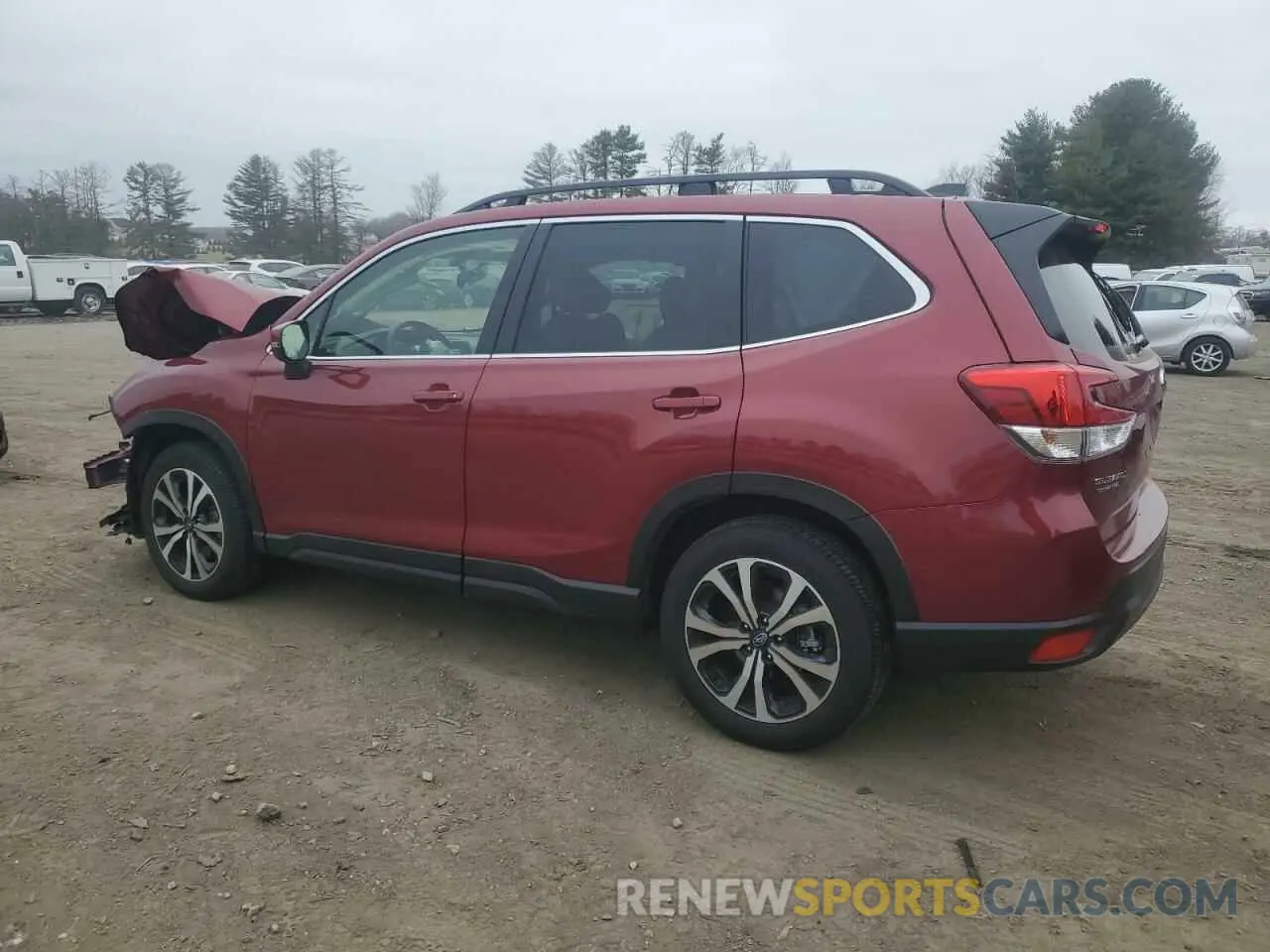 2 fotografías del automóvil dañado JF2SKALC8RH423908 SUBARU FORESTER 2024