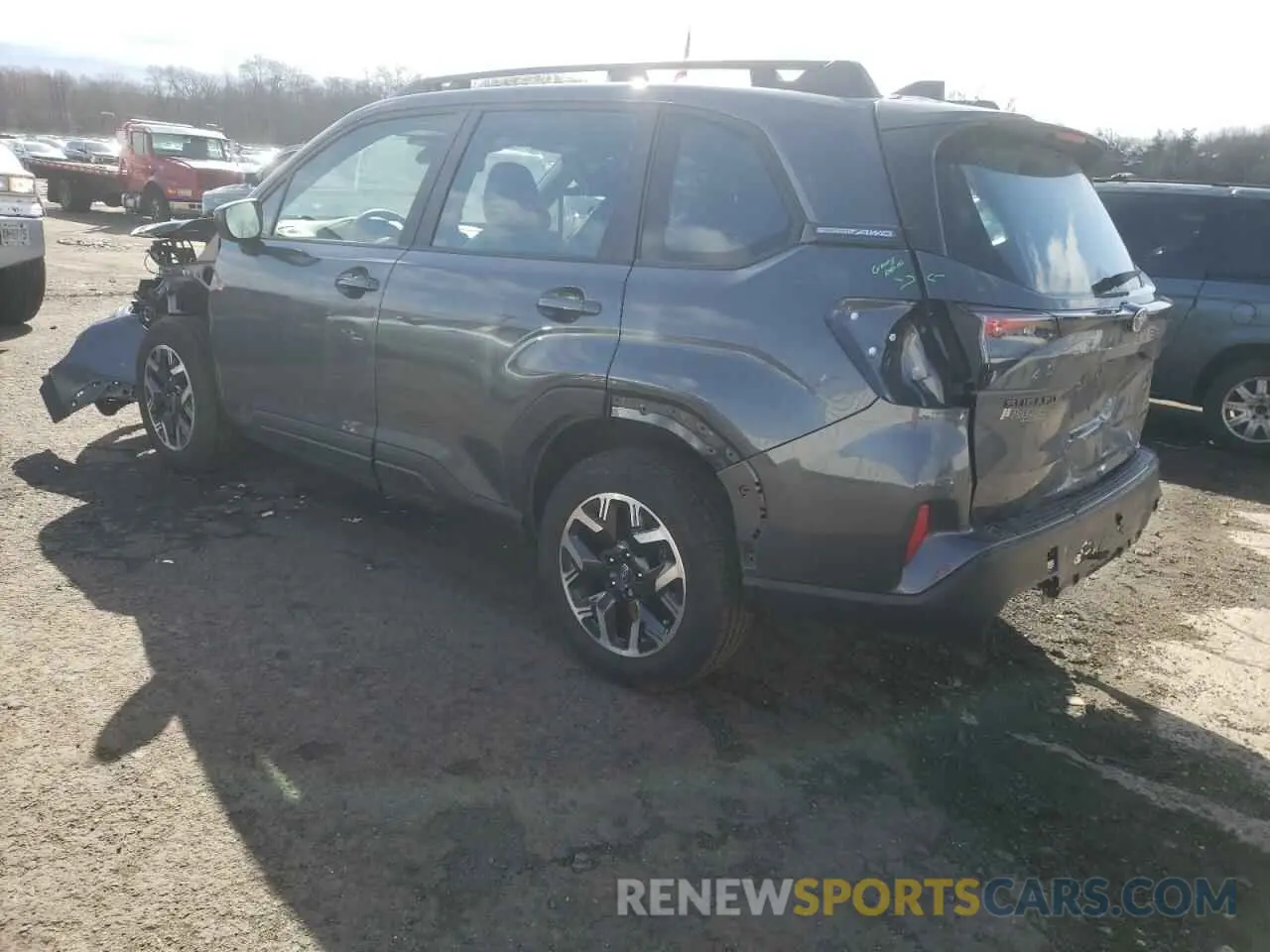 2 fotografías del automóvil dañado JF2SLDAC1SH400168 SUBARU FORESTER 2025