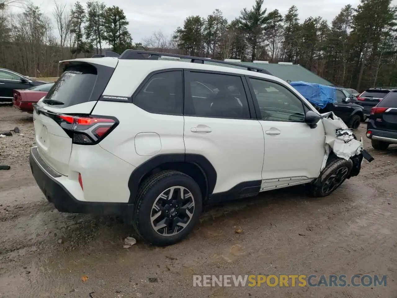 3 fotografías del automóvil dañado JF2SLDBC8SH414275 SUBARU FORESTER 2025
