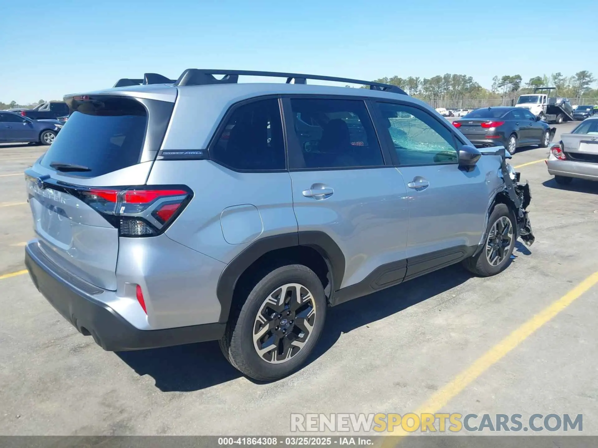 4 fotografías del automóvil dañado JF2SLDDC0SH471616 SUBARU FORESTER 2025