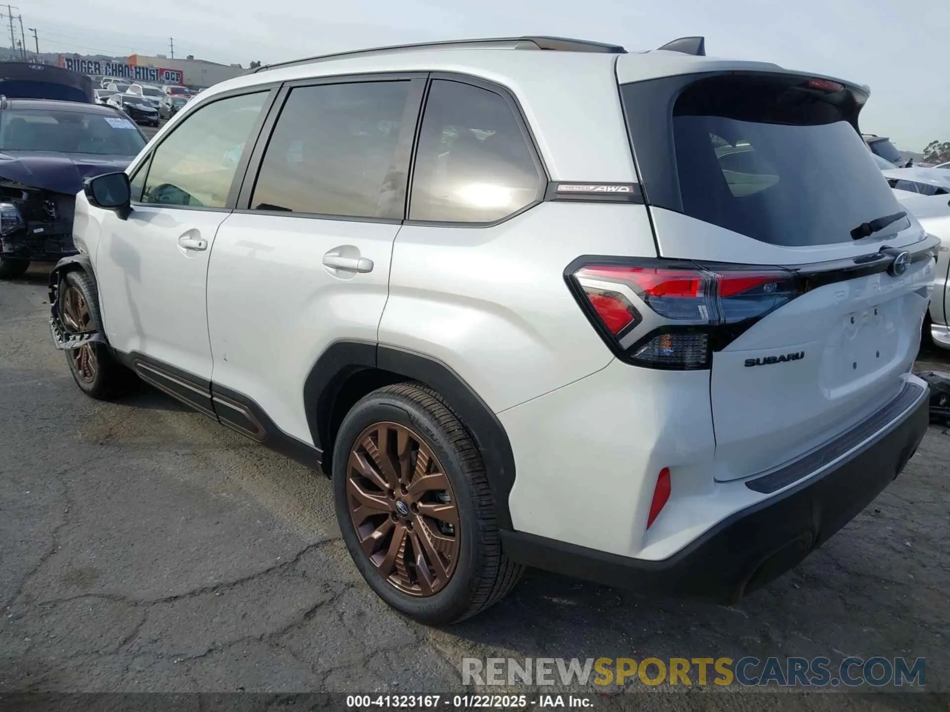 3 fotografías del automóvil dañado JF2SLDFC1SH439514 SUBARU FORESTER 2025