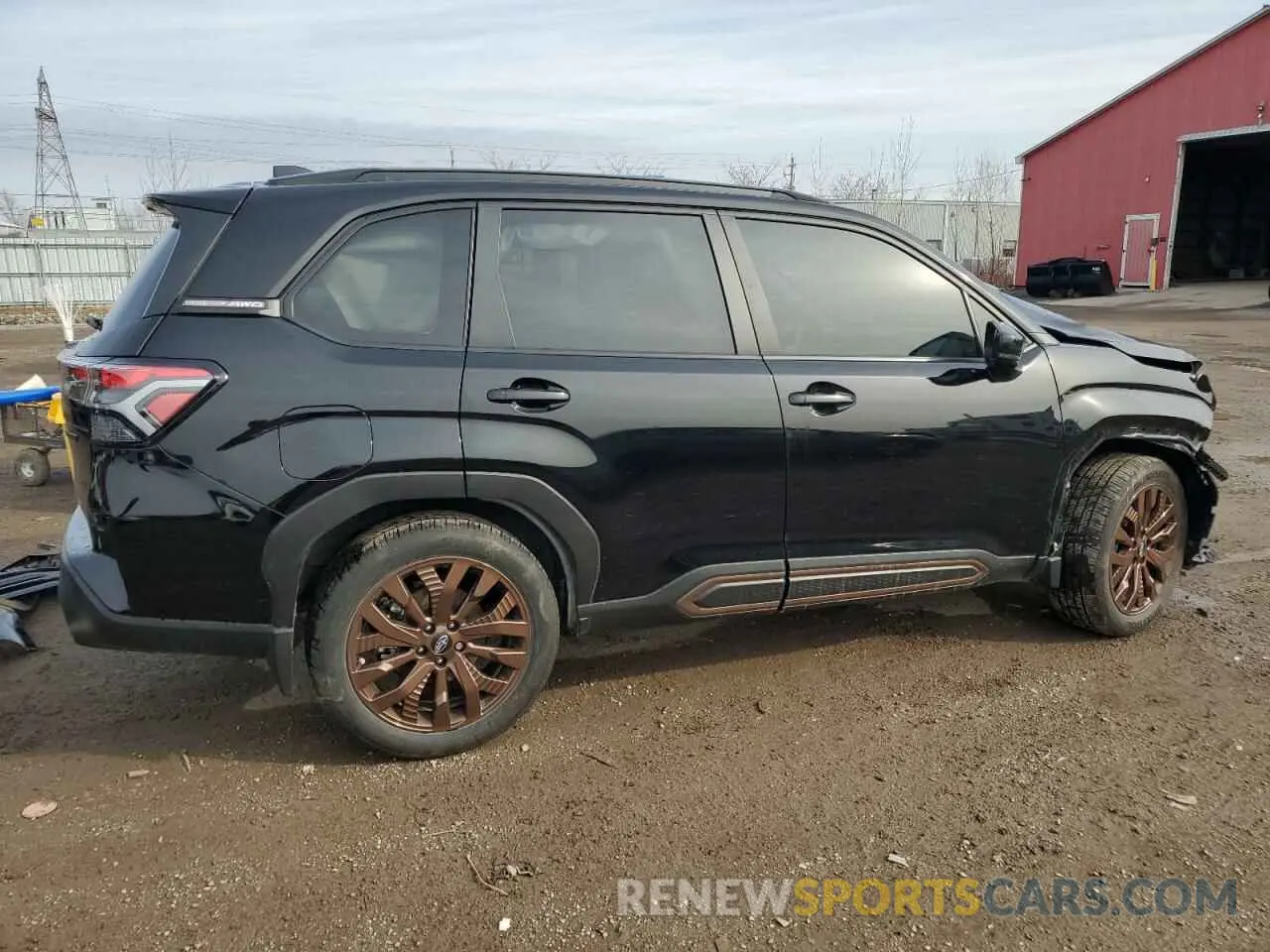 3 fotografías del automóvil dañado JF2SLDHC6SH457813 SUBARU FORESTER 2025