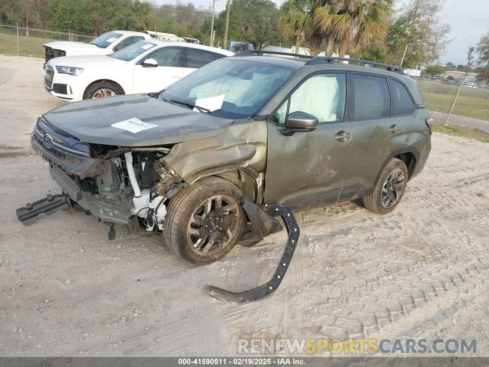 2 fotografías del automóvil dañado JF2SLDRC1SH484884 SUBARU FORESTER 2025