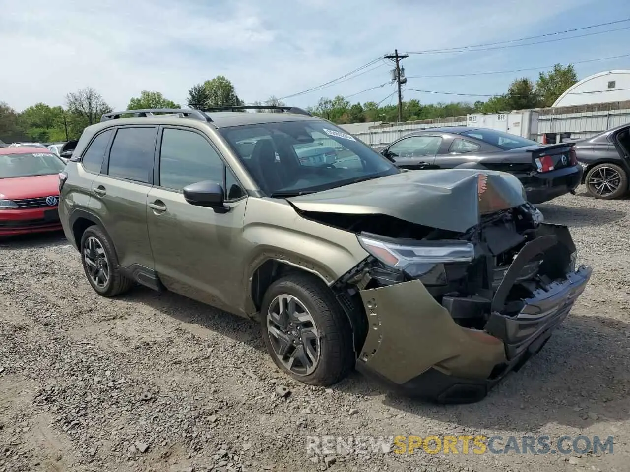 4 fotografías del automóvil dañado JF2SLDRC1SH546882 SUBARU FORESTER 2025