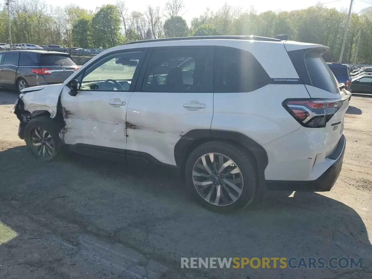 2 fotografías del automóvil dañado JF2SLDTC8SH509109 SUBARU FORESTER 2025